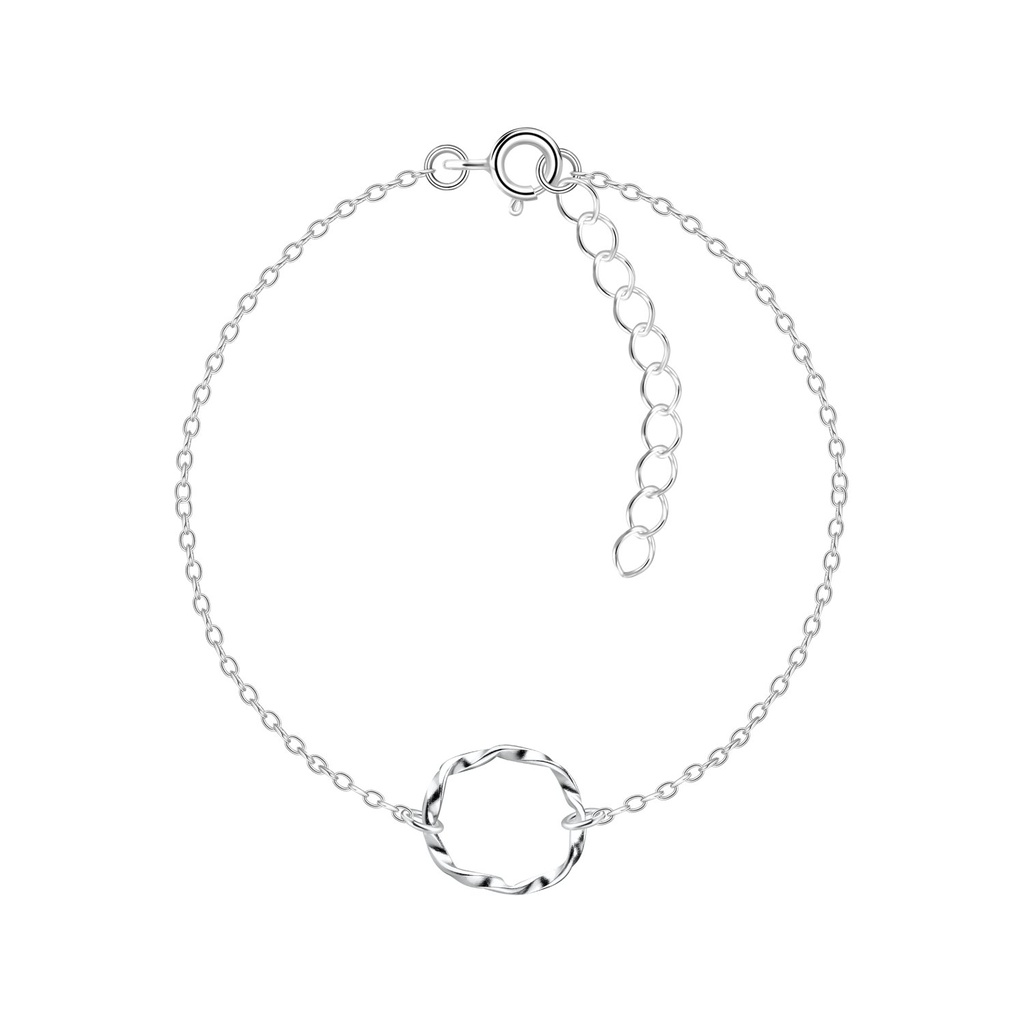 Bracelet torsadé en argent