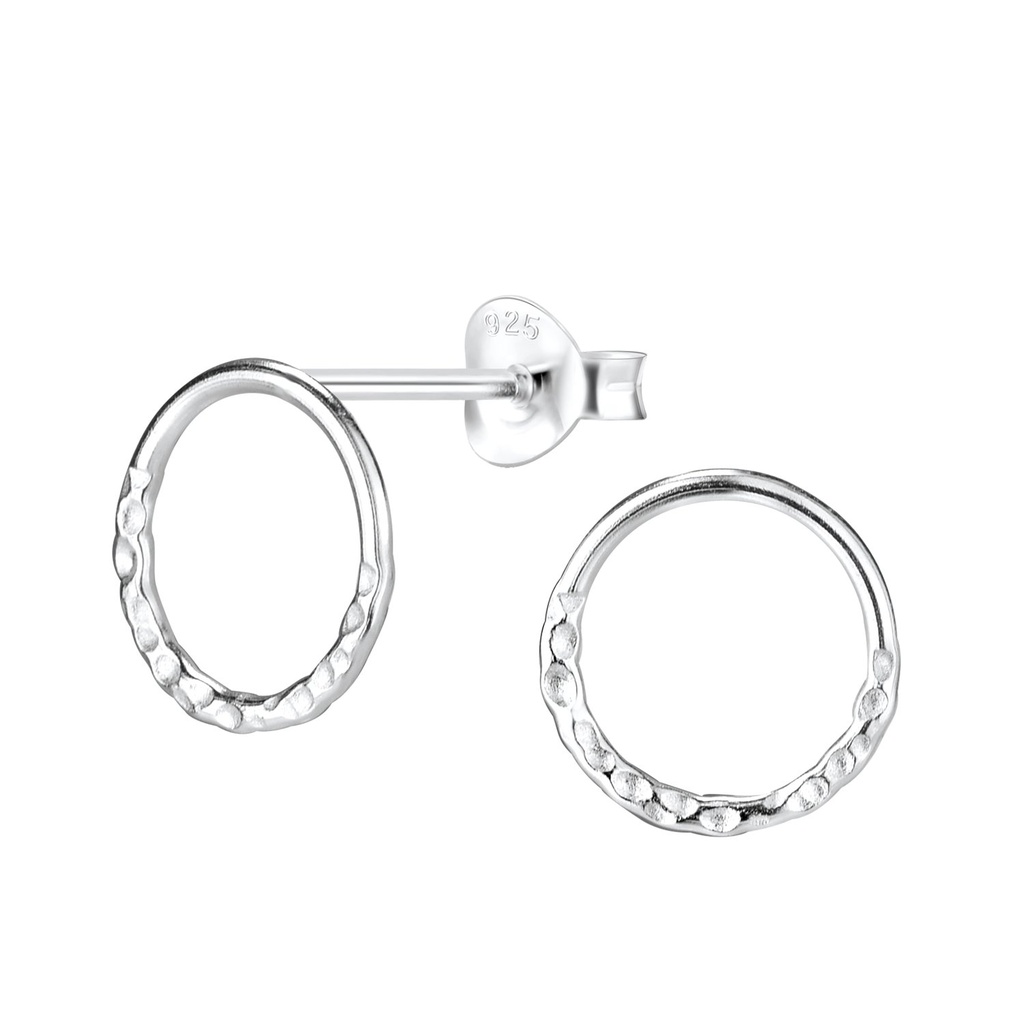 Puces d'oreilles cercle en argent