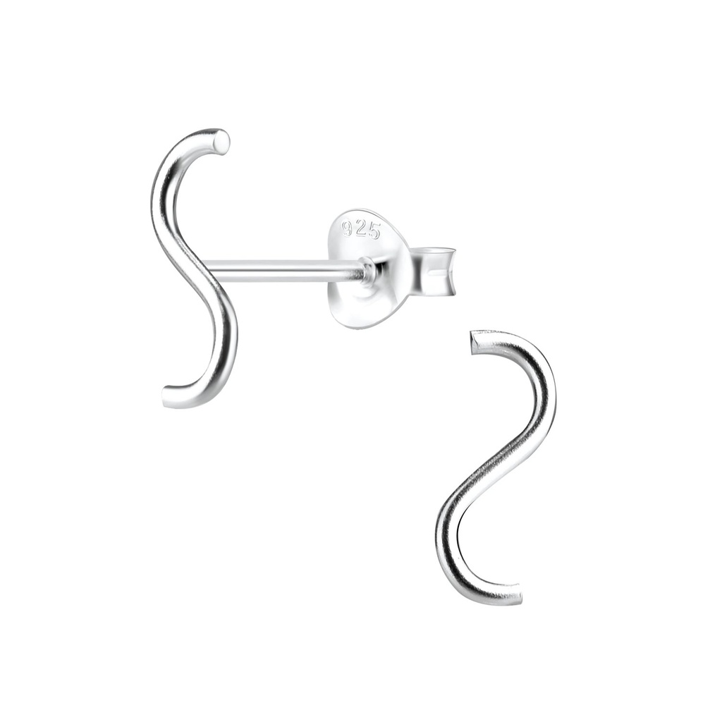 Puces d'oreilles fil en argent
