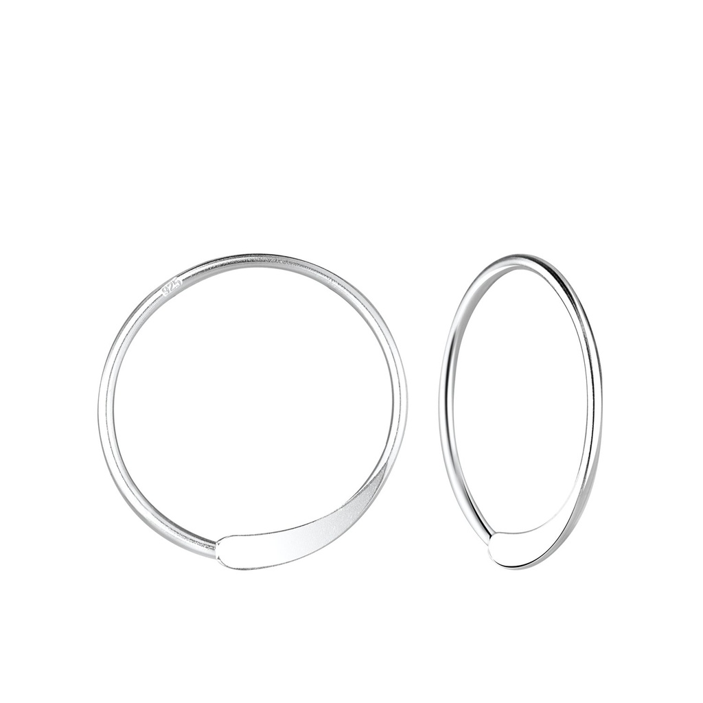 [10010496] Créoles en argent 18 mm