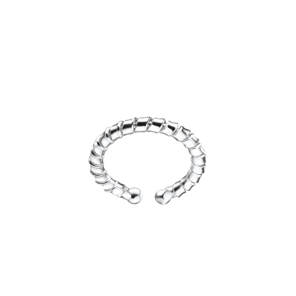 Silver Patterned Ear Cuff