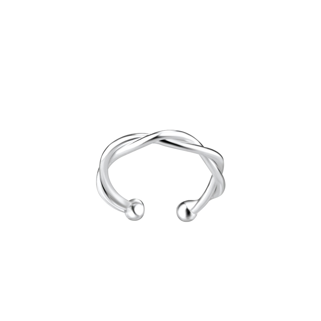 Ear cuff torsadé en argent