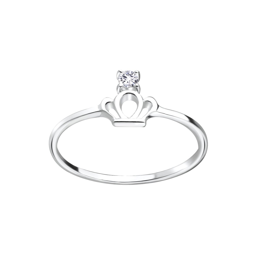 Bague couronne en argent