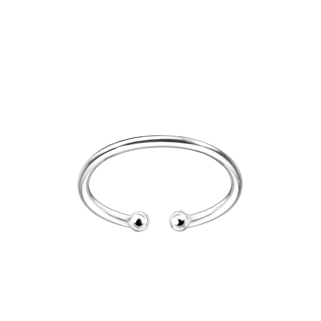 Bague d'orteil boule en argent