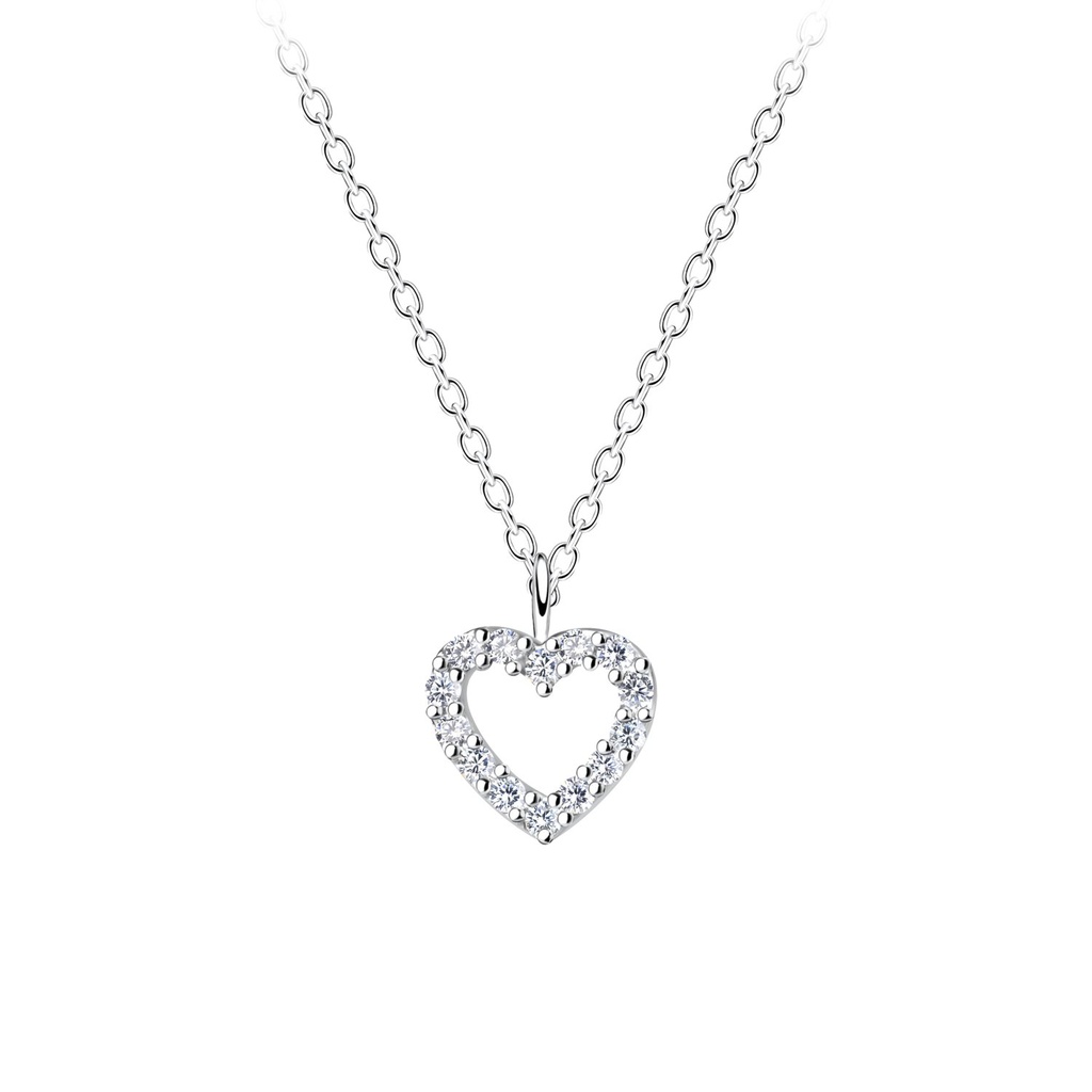 Collier cœur en argent