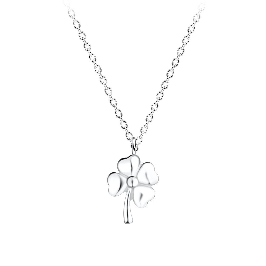 [10010525] Collier trèfle en argent