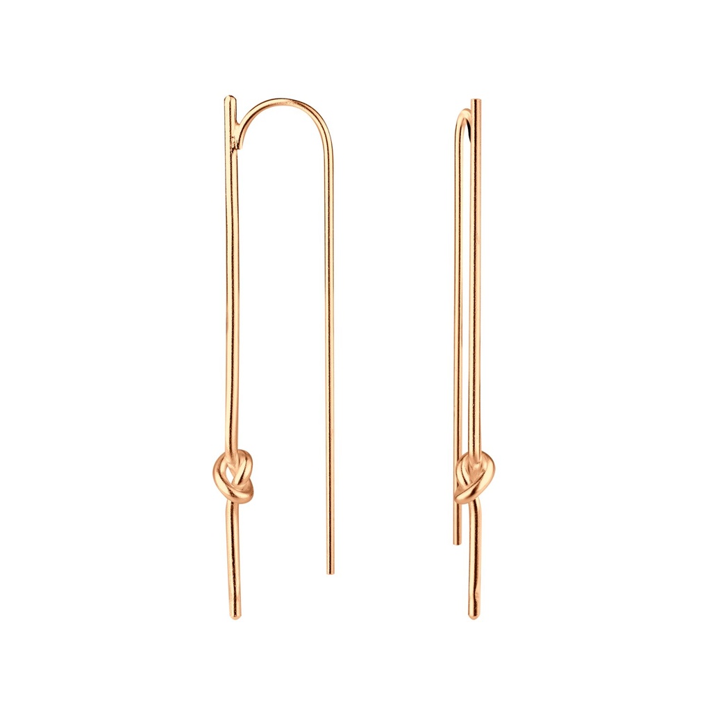 Boucles d'oreilles nœud en argent