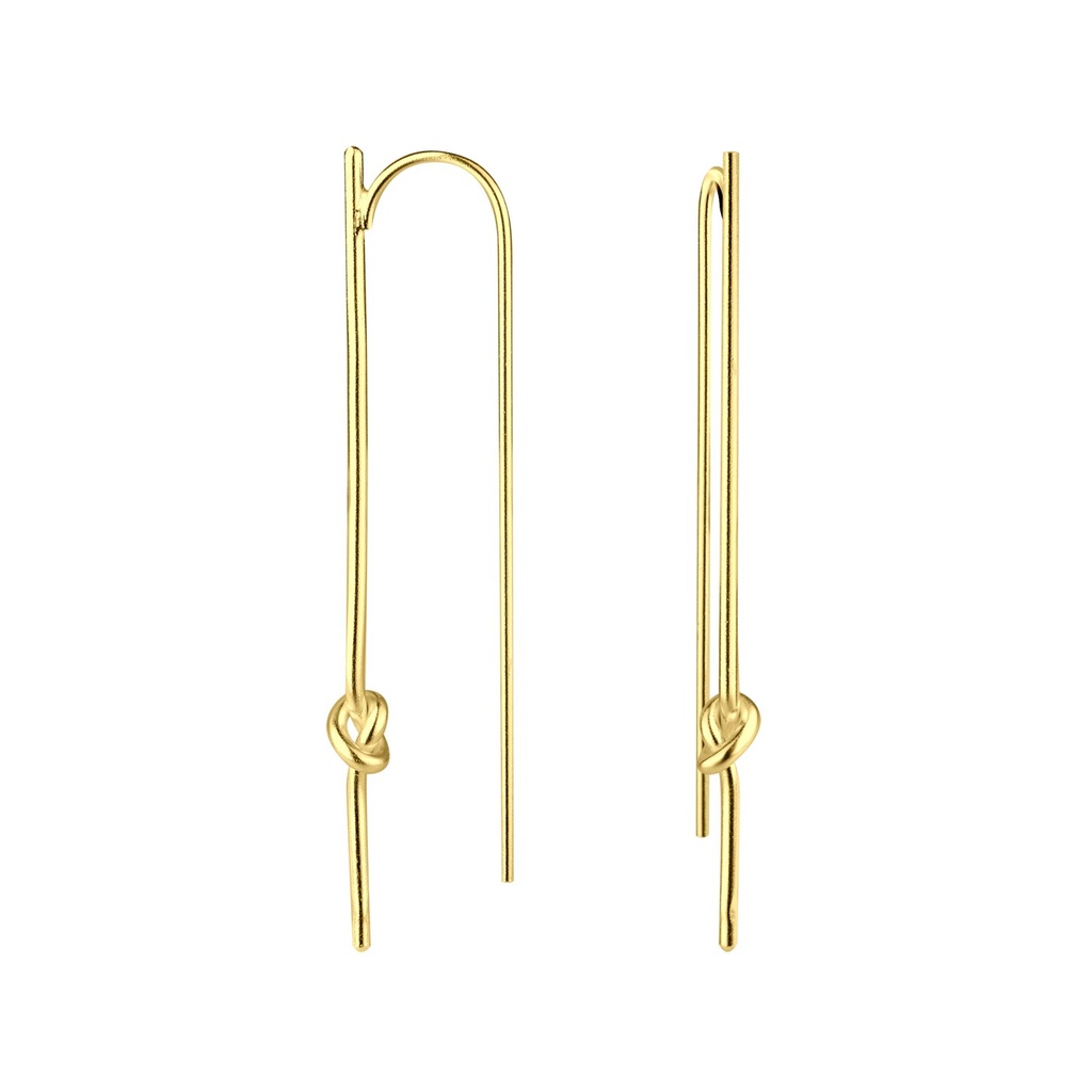 Silver Knot Earrings