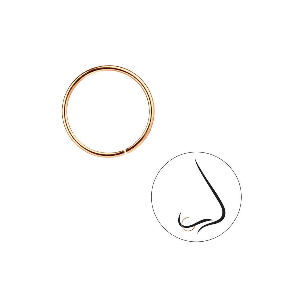 Anneau de nez lisse 12 mm
