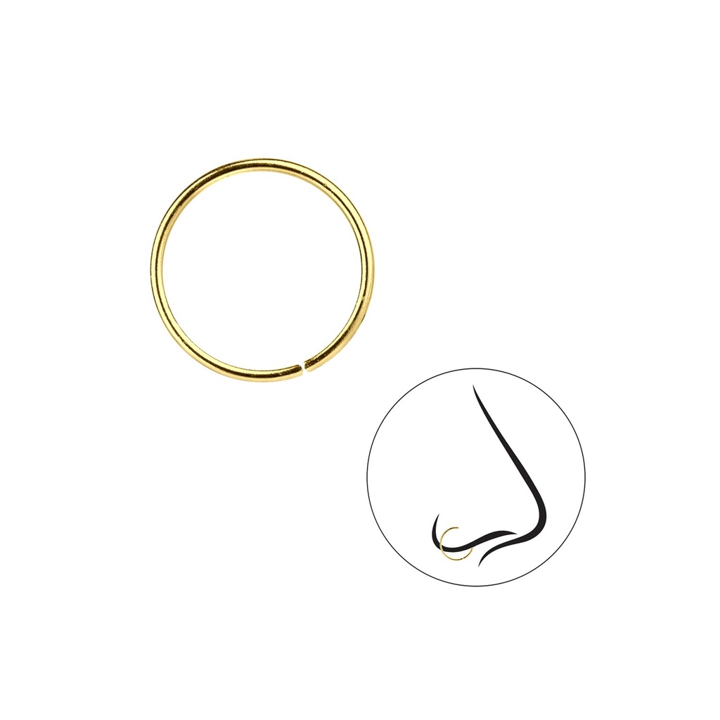 [10009774] 12mm Plain Nose Ring