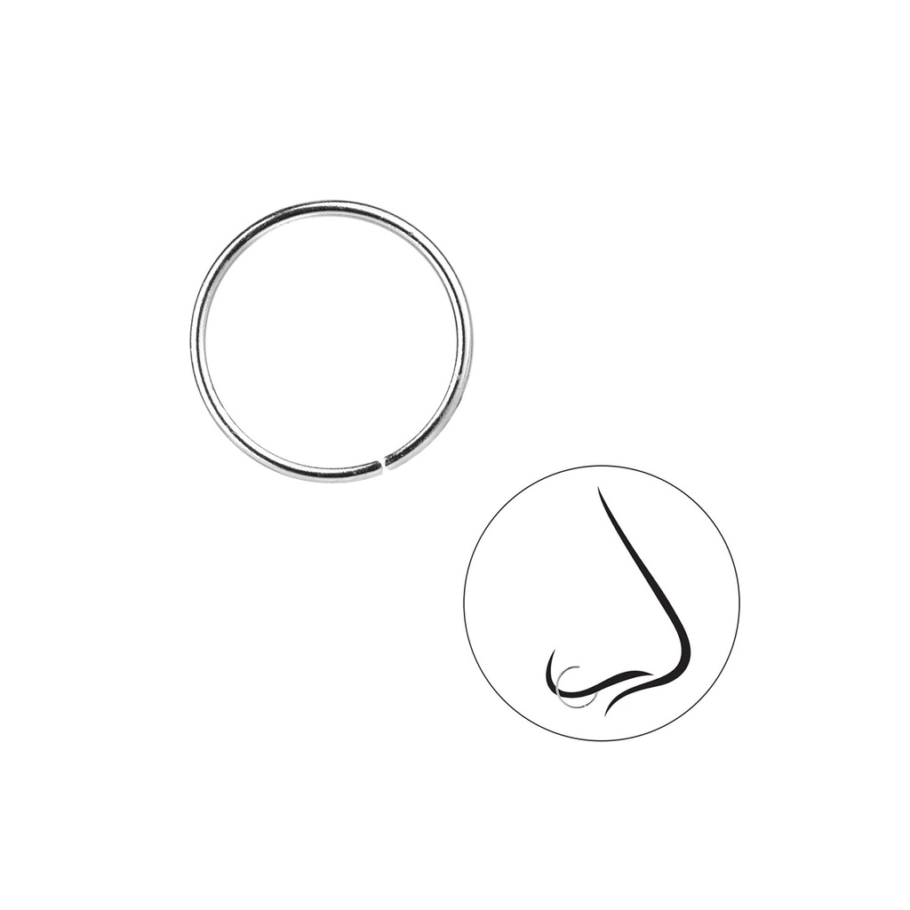 Anneau de nez lisse 12 mm