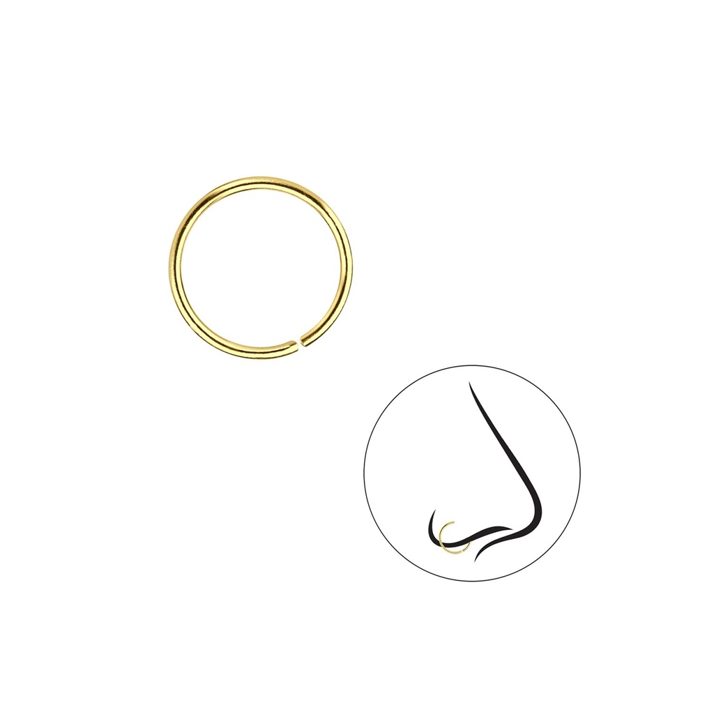 Anneau de nez lisse 10 mm