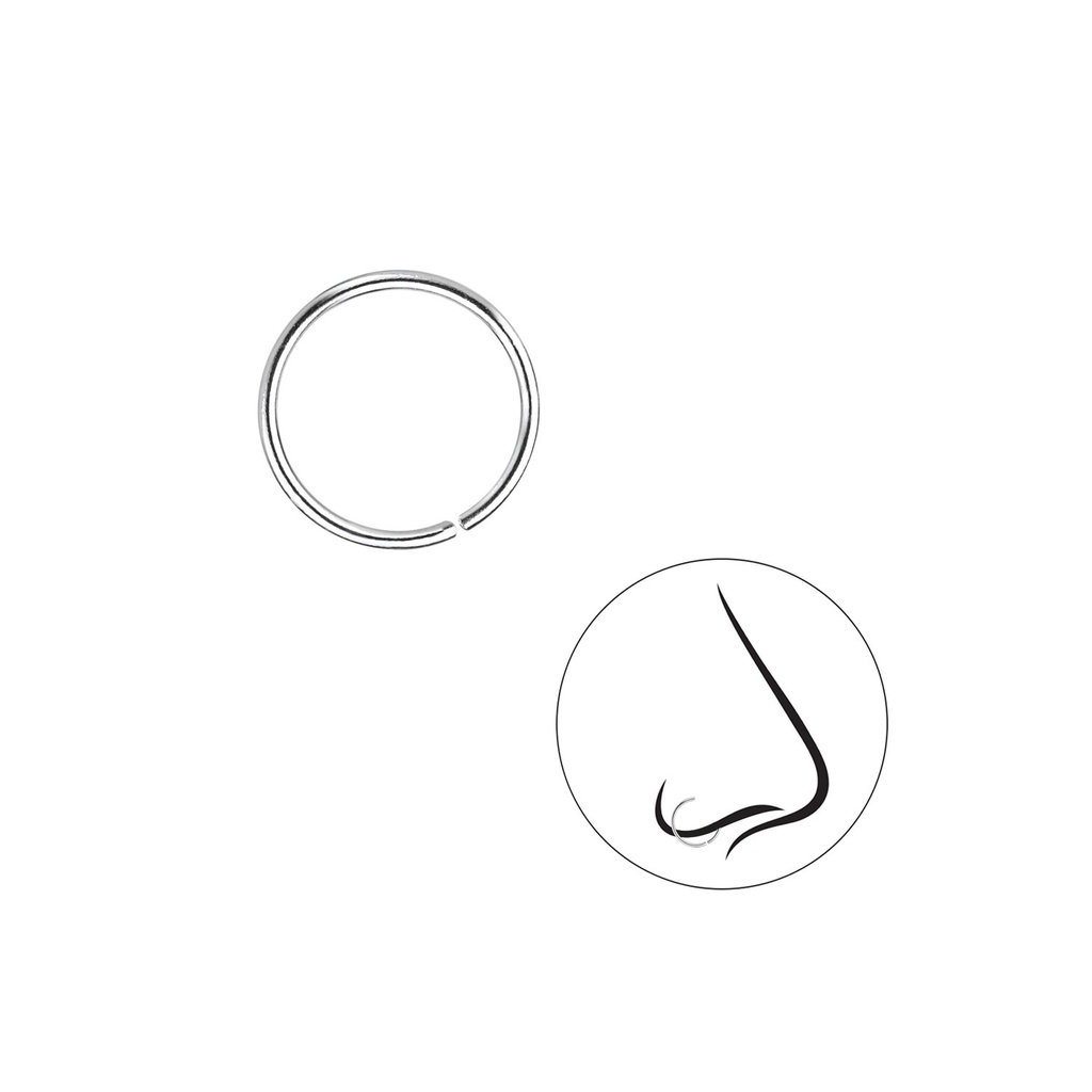 [10009771] 10mm Plain Nose Ring