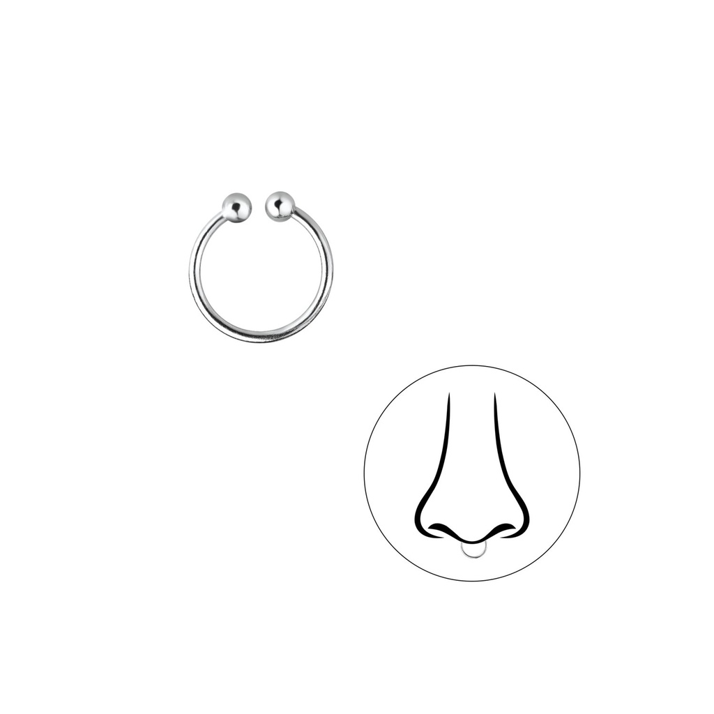 8mm Silver Septum Clip