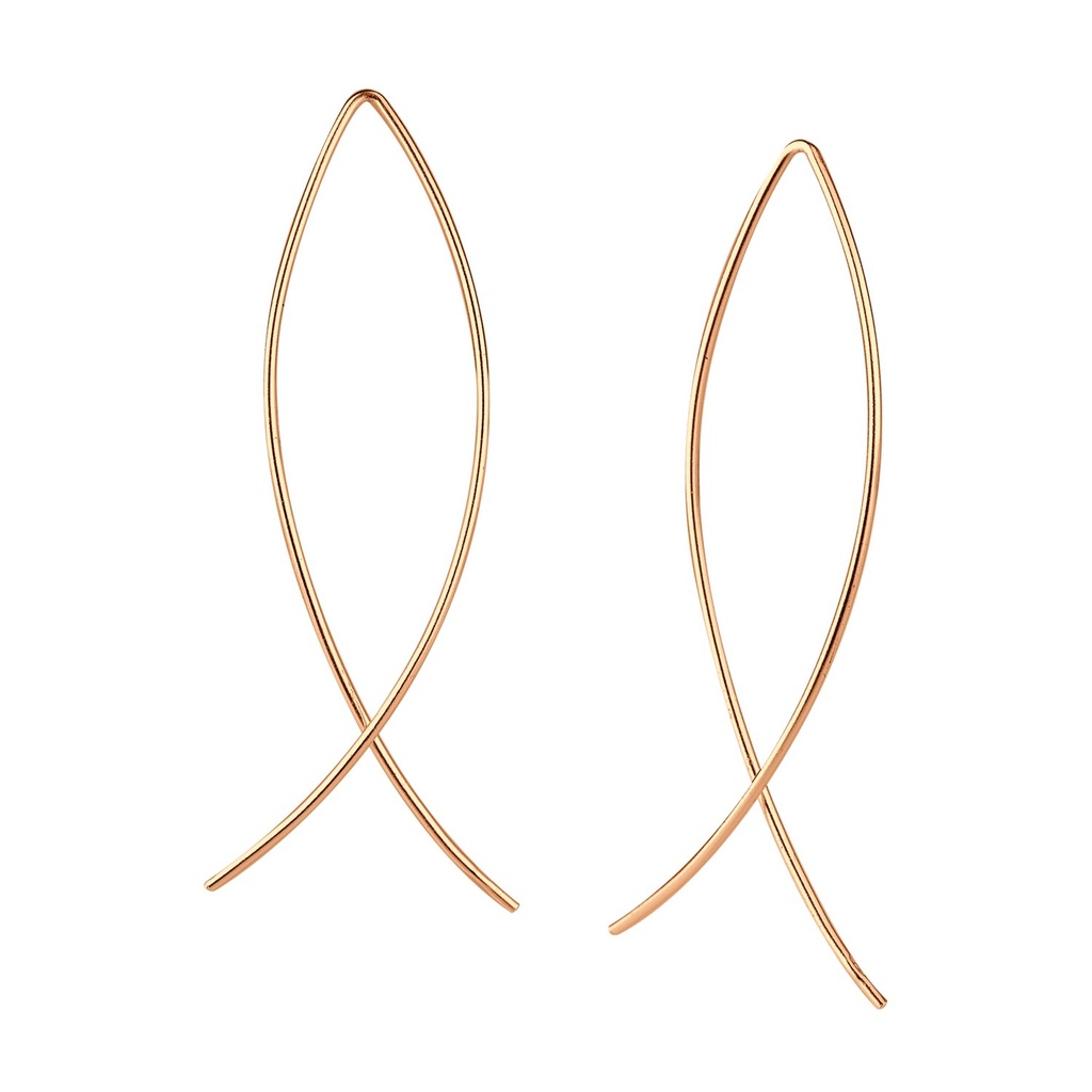 Boucles d'oreilles fil en argent