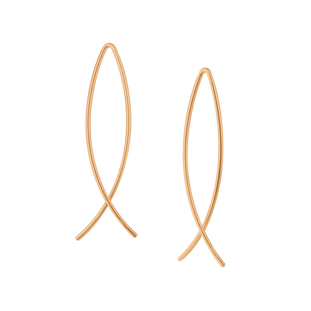 Boucles d'oreilles fil en argent