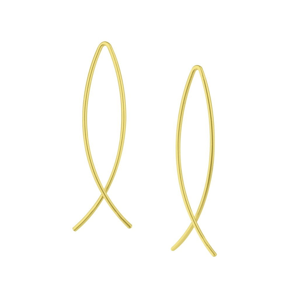 Boucles d'oreilles fil en argent