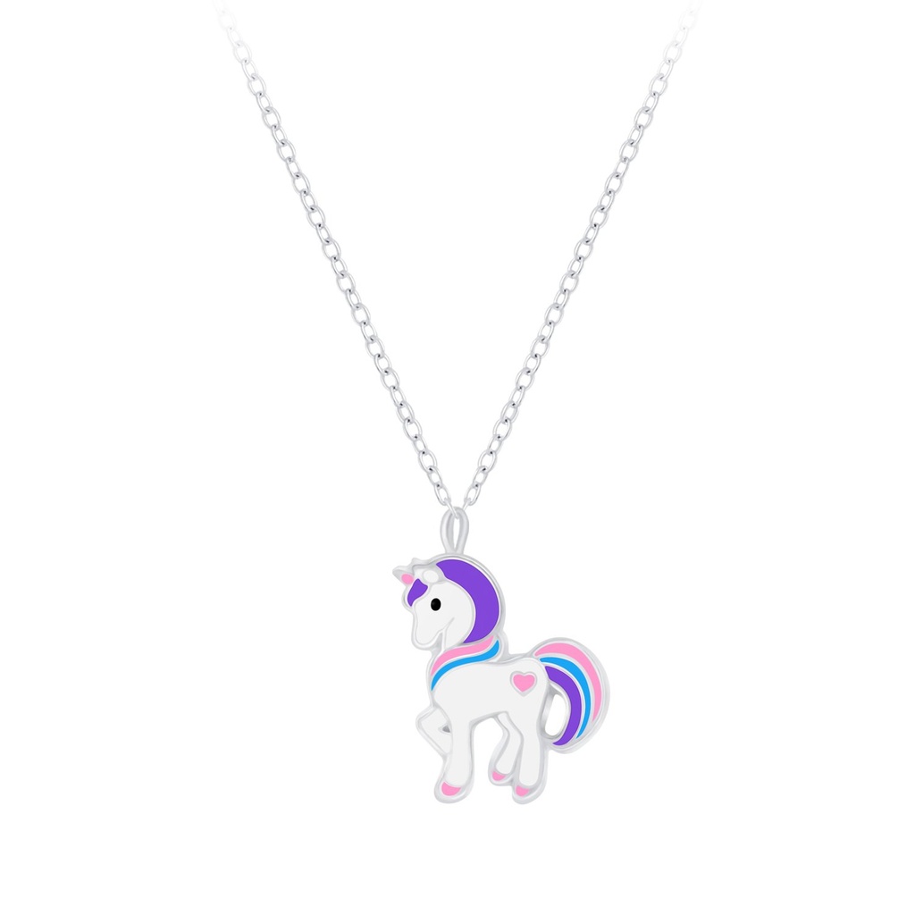 [10009988] Silver Unicorn Necklace