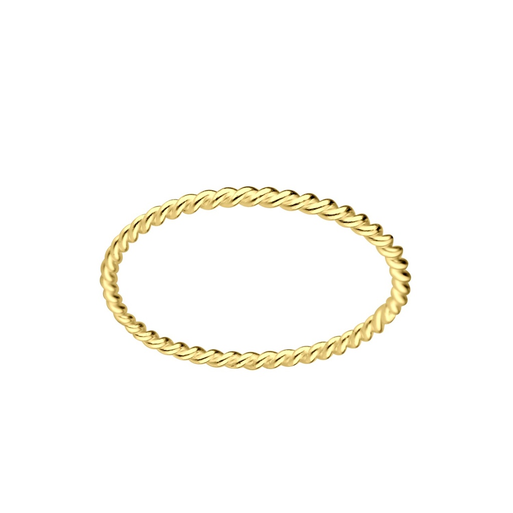 [10009333] Bague torsadée en argent (EU 52 / US 6)