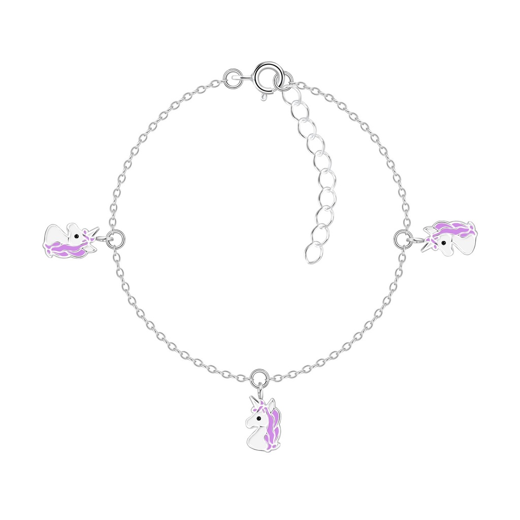 Bracelet licorne en argent