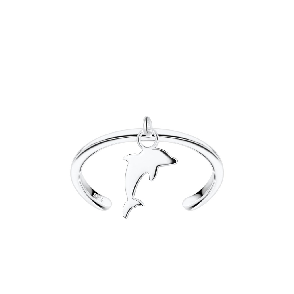 Bague d'orteil dauphin en argent