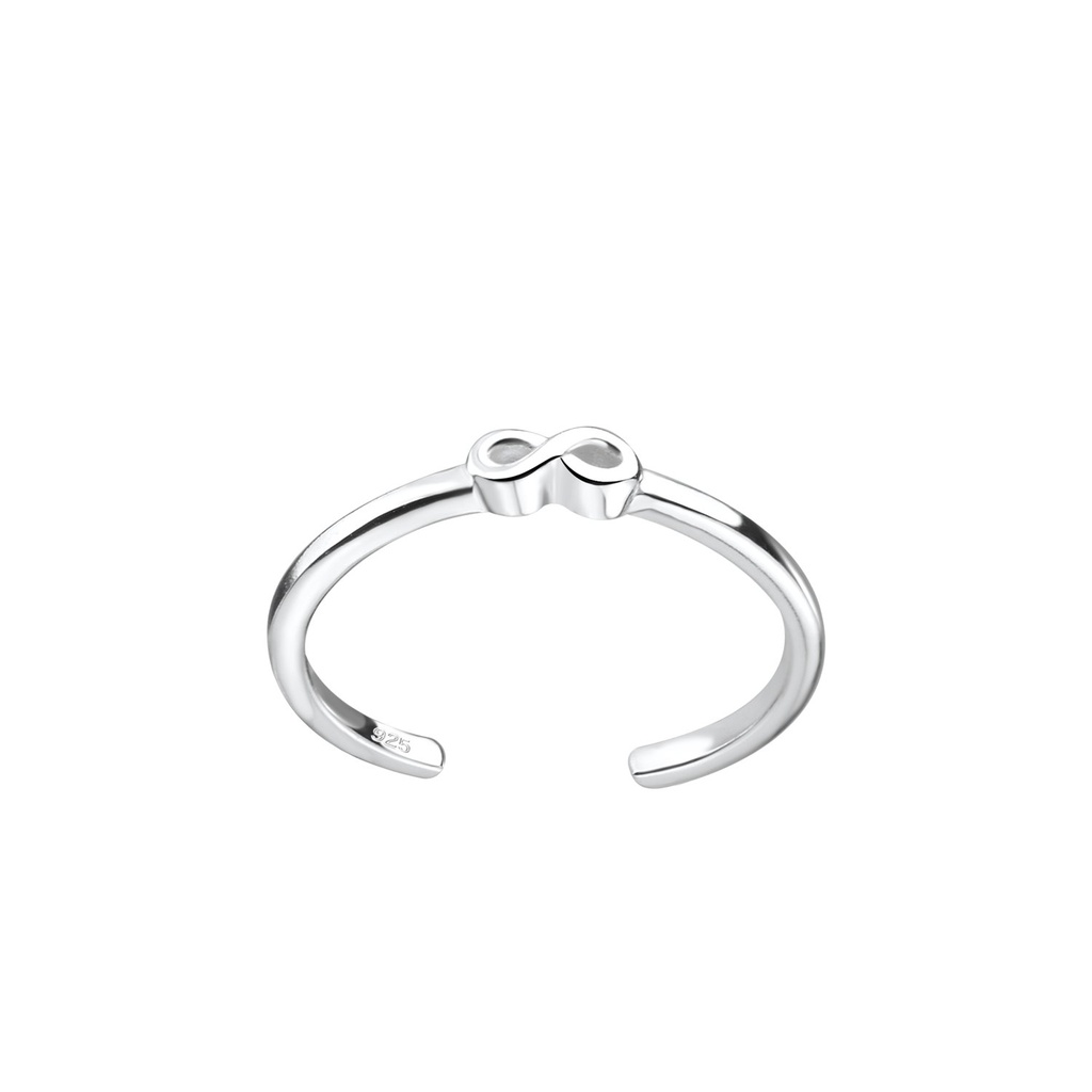 Silver Infinity Toe Ring