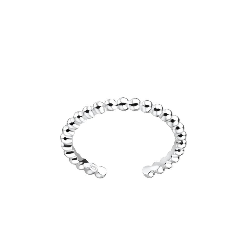 [10010399] Silver Patterned Toe Ring