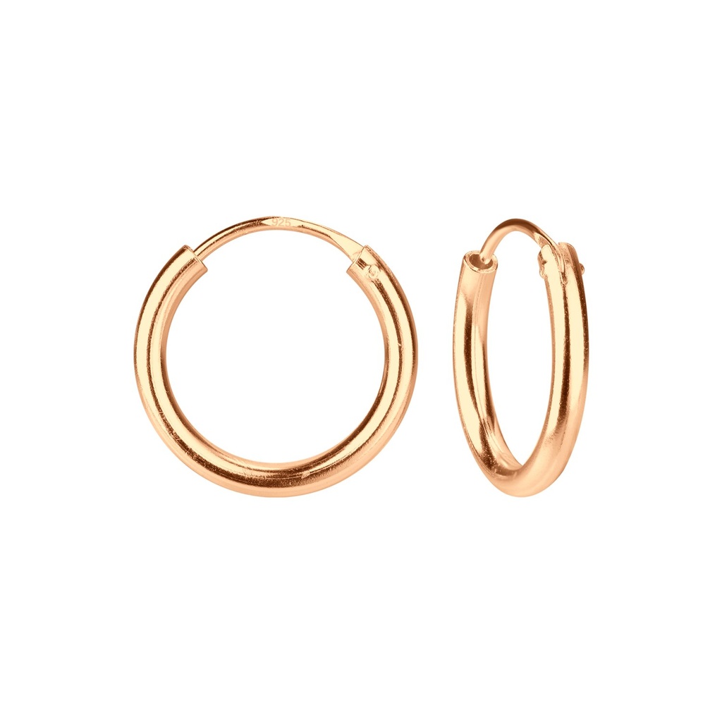 16mm Silver Thick Hoop Earrings