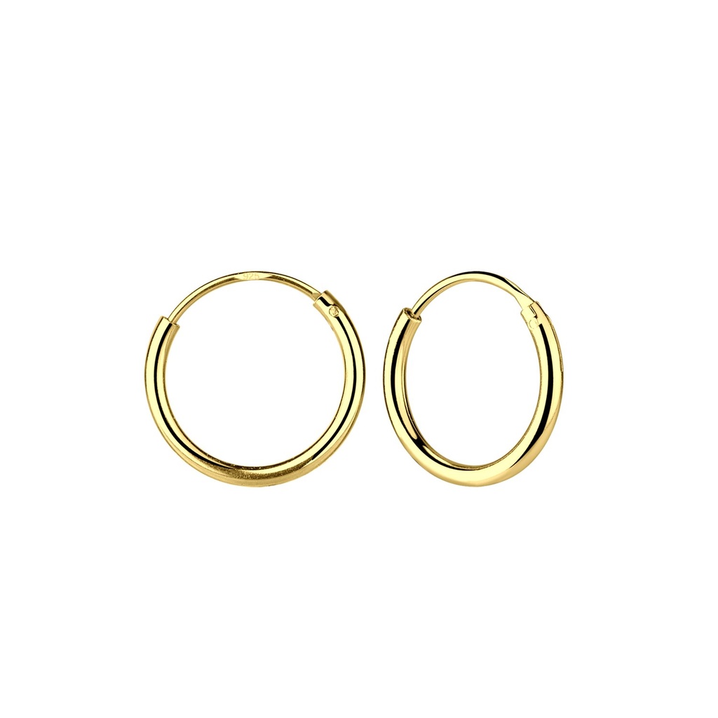 Créoles en argent 14 mm