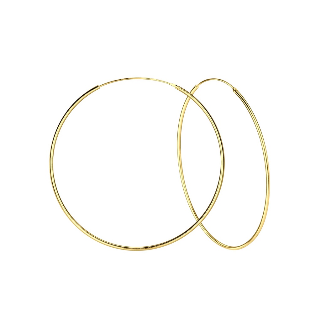 Créoles en argent 60 mm