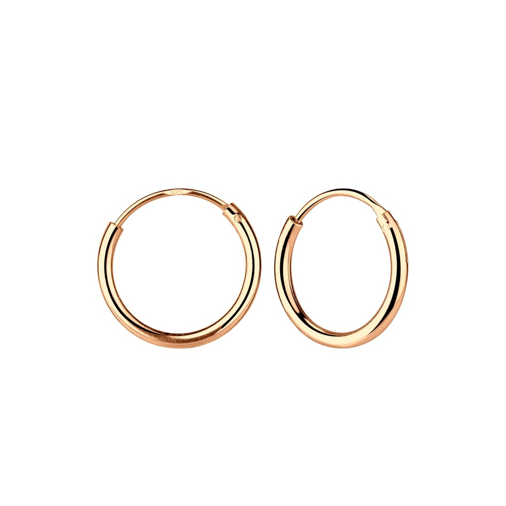 [10004911] 12mm Silver Hoop Earrings