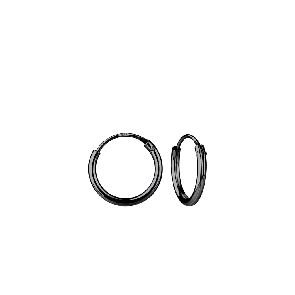 [10004913] 10mm Silver Hoop Earrings