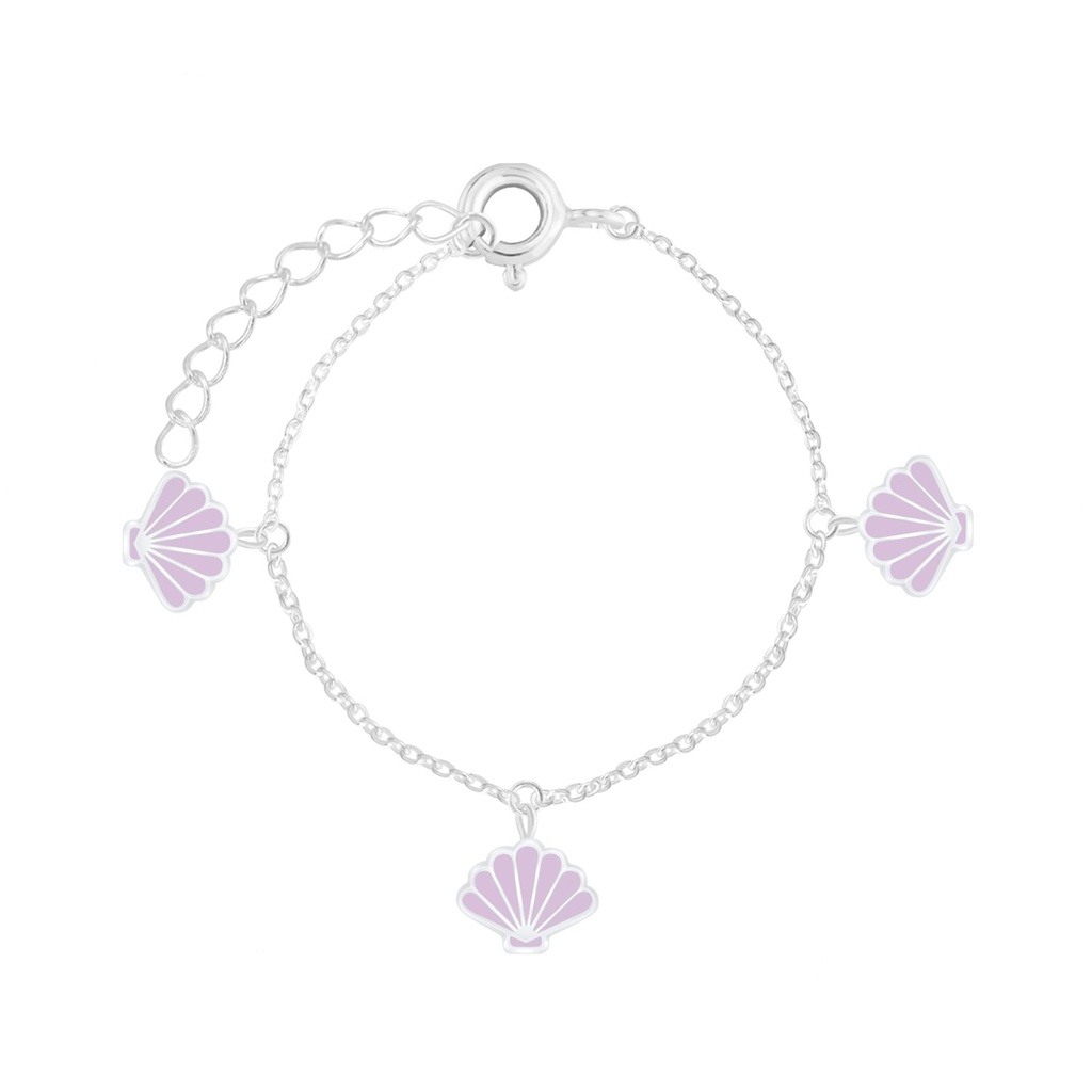 Bracelet coquillage en argent