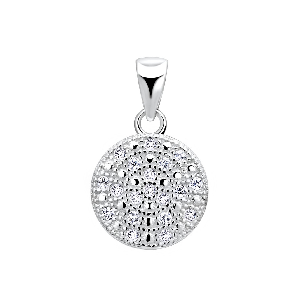 [10008935] Silver Round Pendant