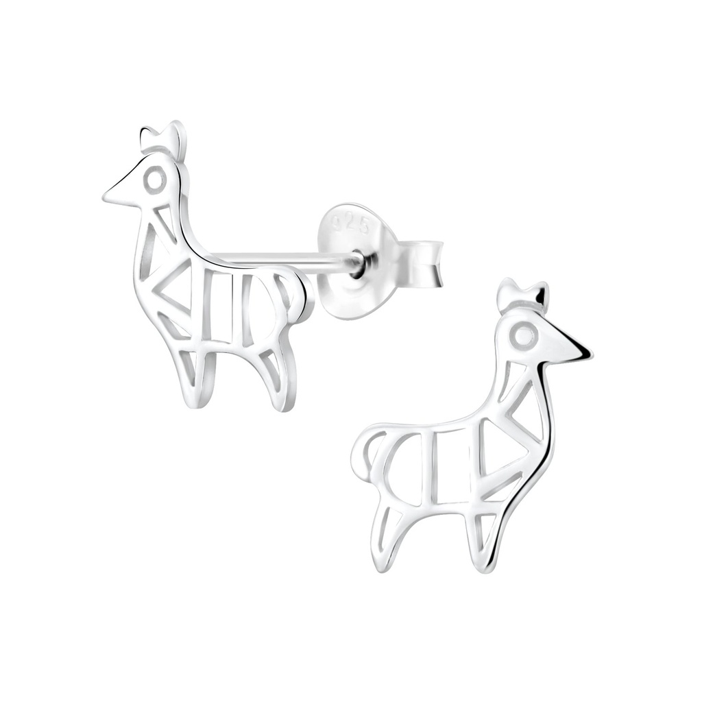 Puces d'oreilles lama en argent