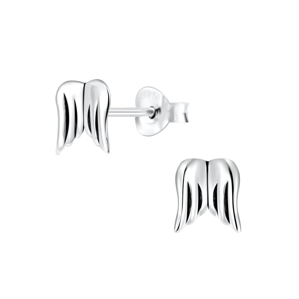 [10005969] Puces d'oreilles aile en argent