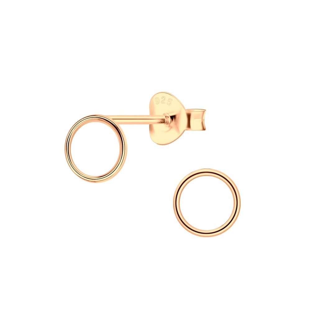 Puces d'oreilles cercle en argent