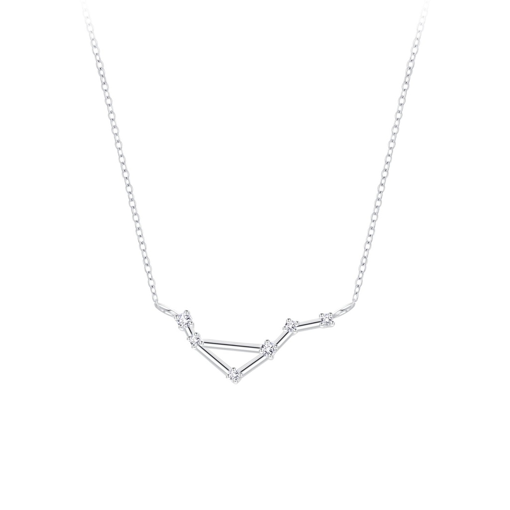 Silver Libra Constellation Necklace