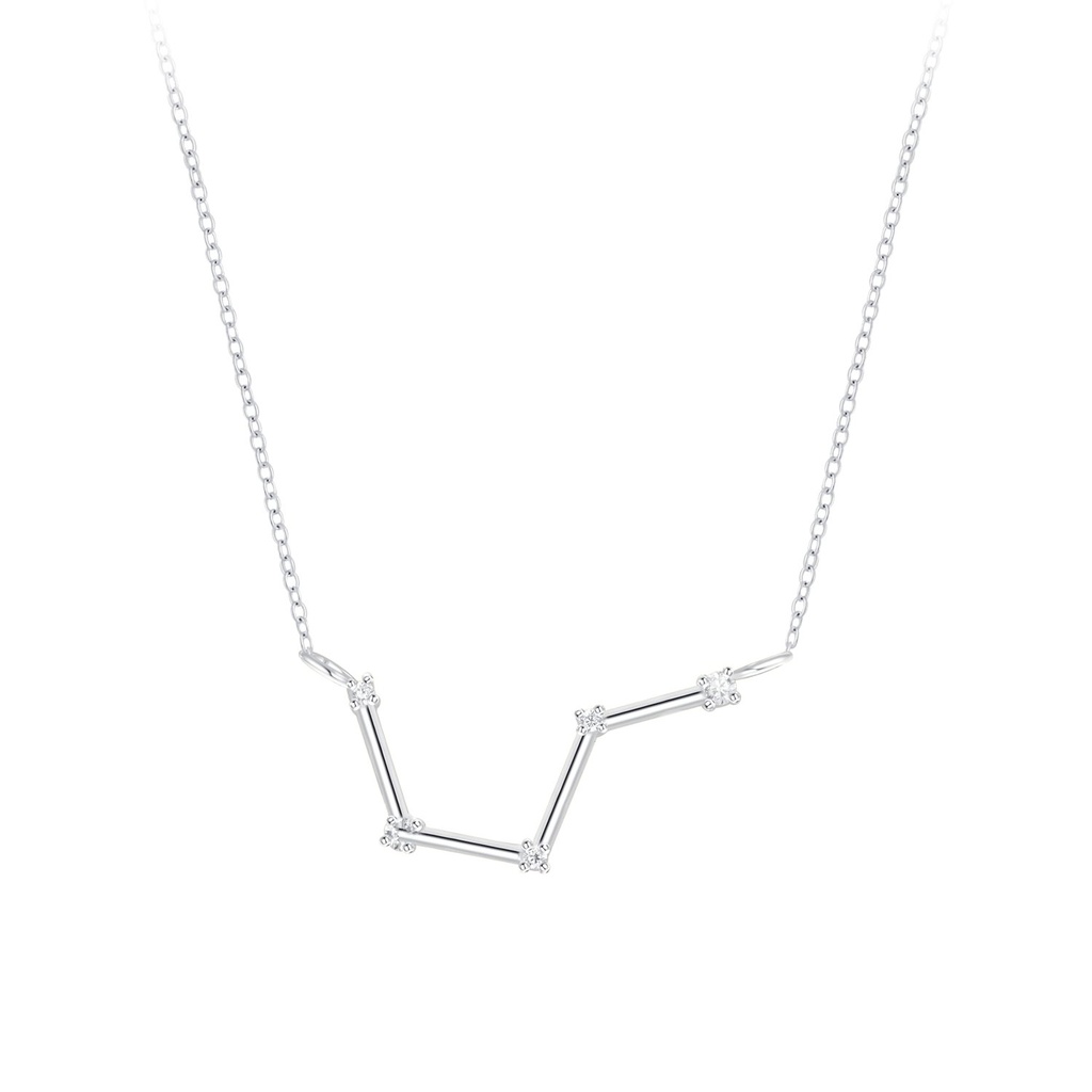 [10010321] Silver Aries Constellation Necklace