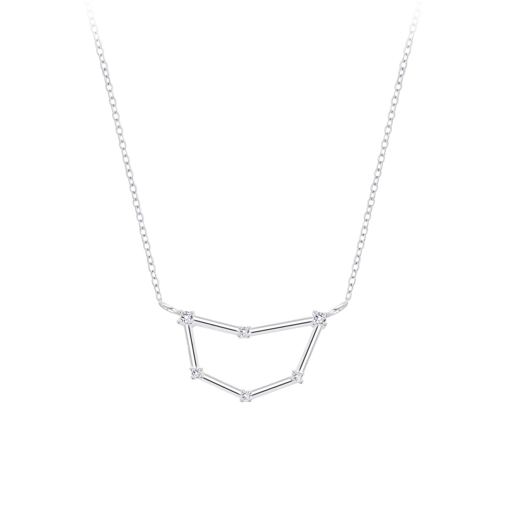Silver Capricorn Constellation Necklace