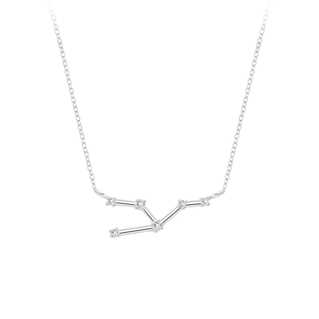 Silver Taurus Constellation Necklace