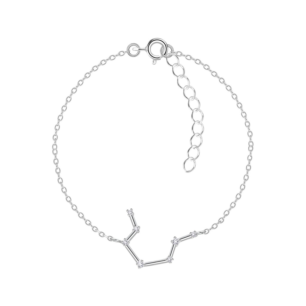 [10010328] Silver Aquarius Constellation Bracelet