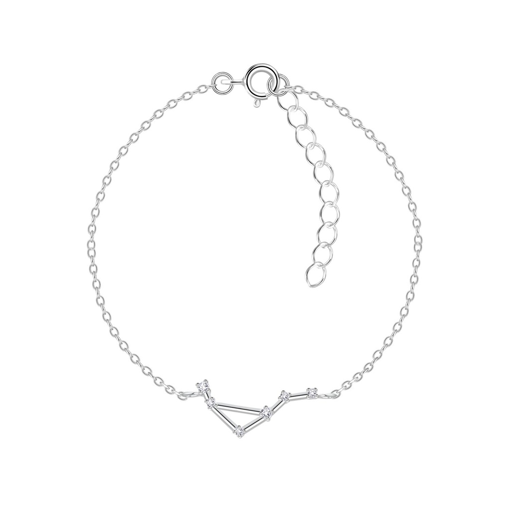 [10010329] Silver Libra Constellation Bracelet