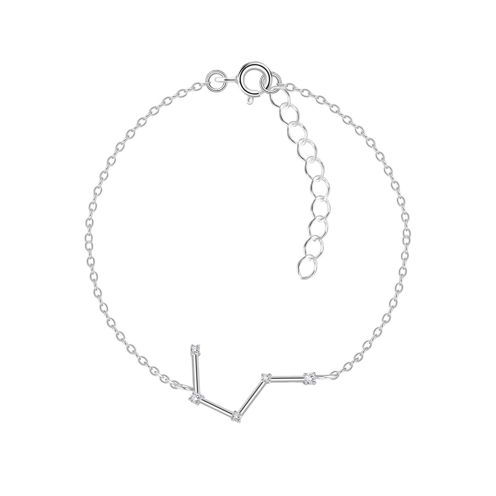 Silver Aries Constellation Bracelet