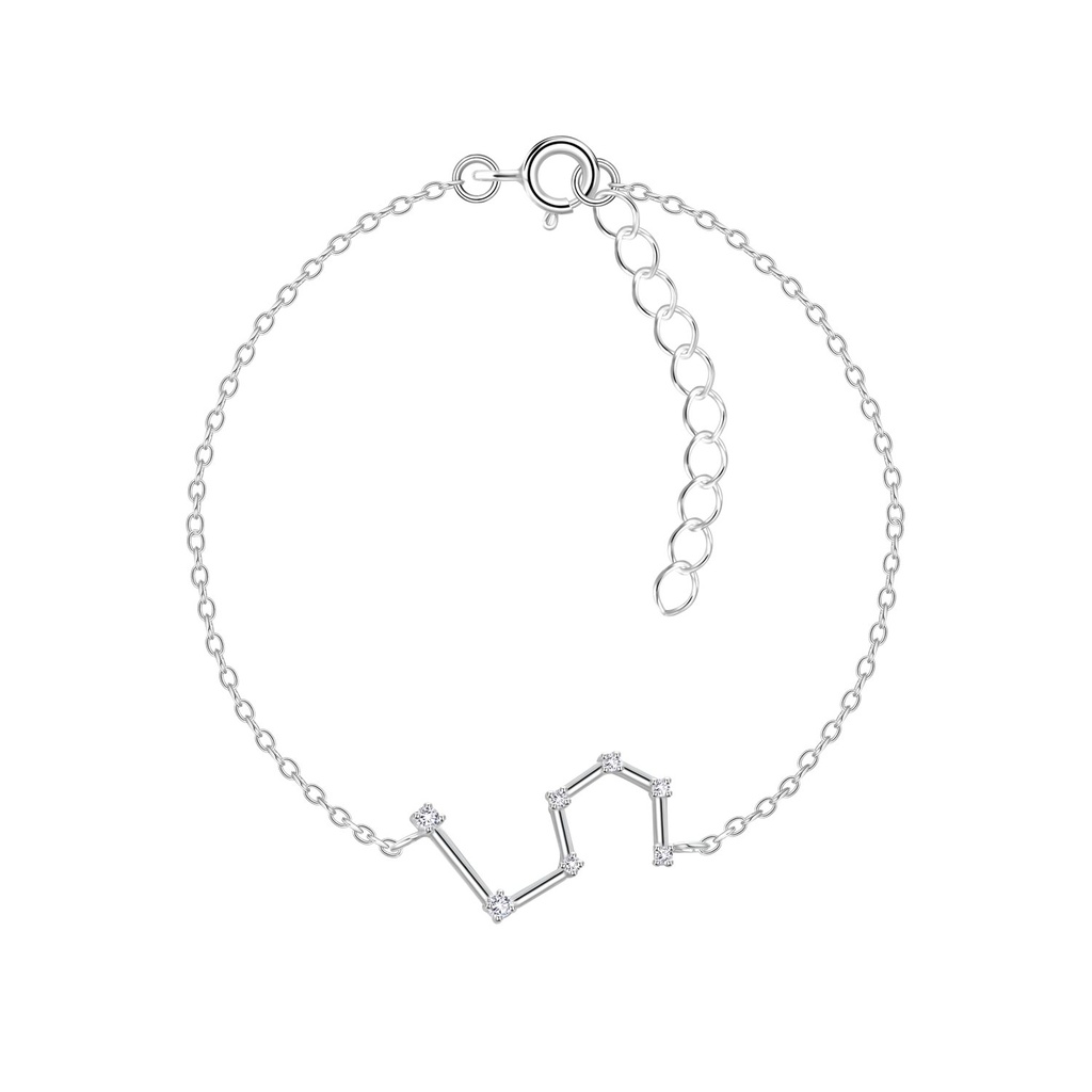 Bracelet constellation Lion en argent