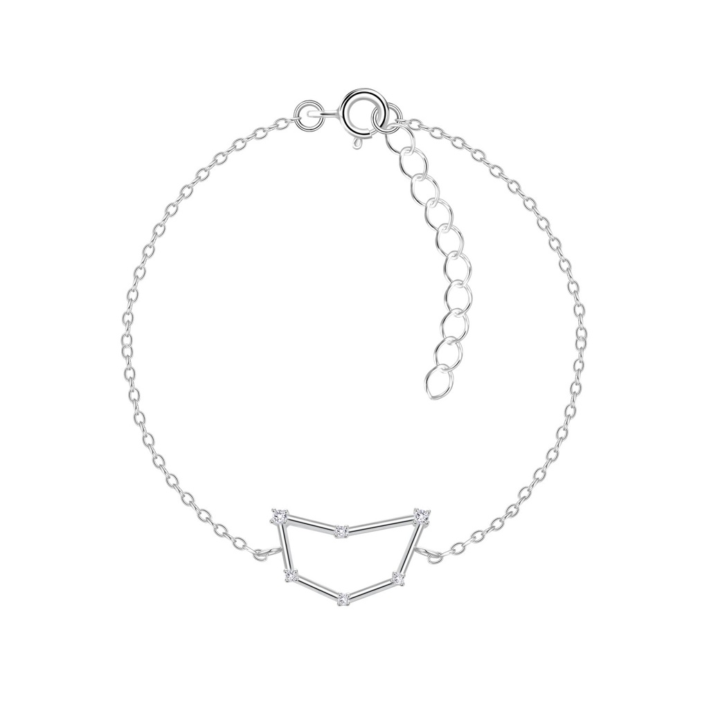 [10010311] Silver Capricorn Constellation Bracelet