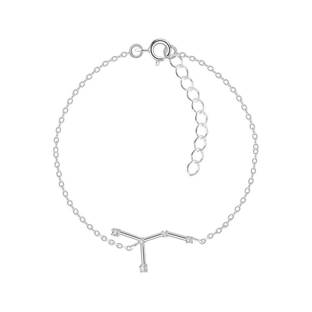 [10010308] Silver Cancer Constellation Bracelet
