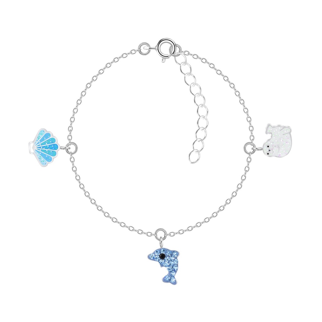[10010301] Bracelet amoureux océan en argent