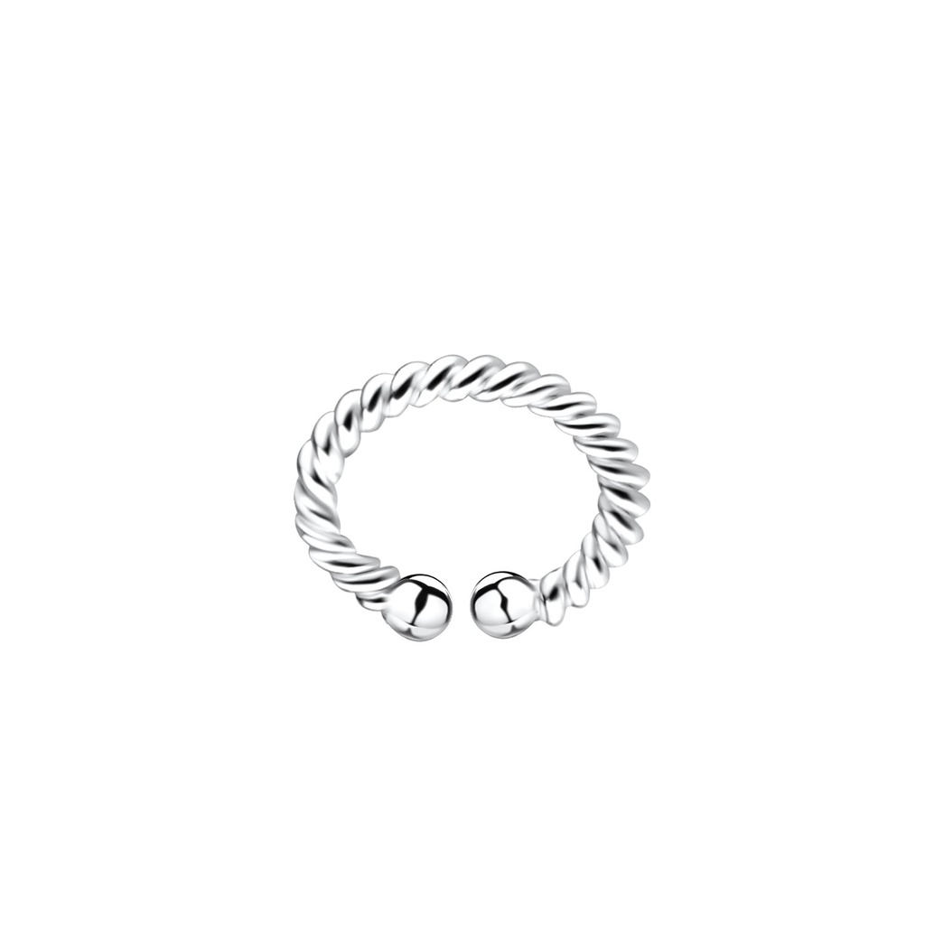 Ear cuff torsadé en argent