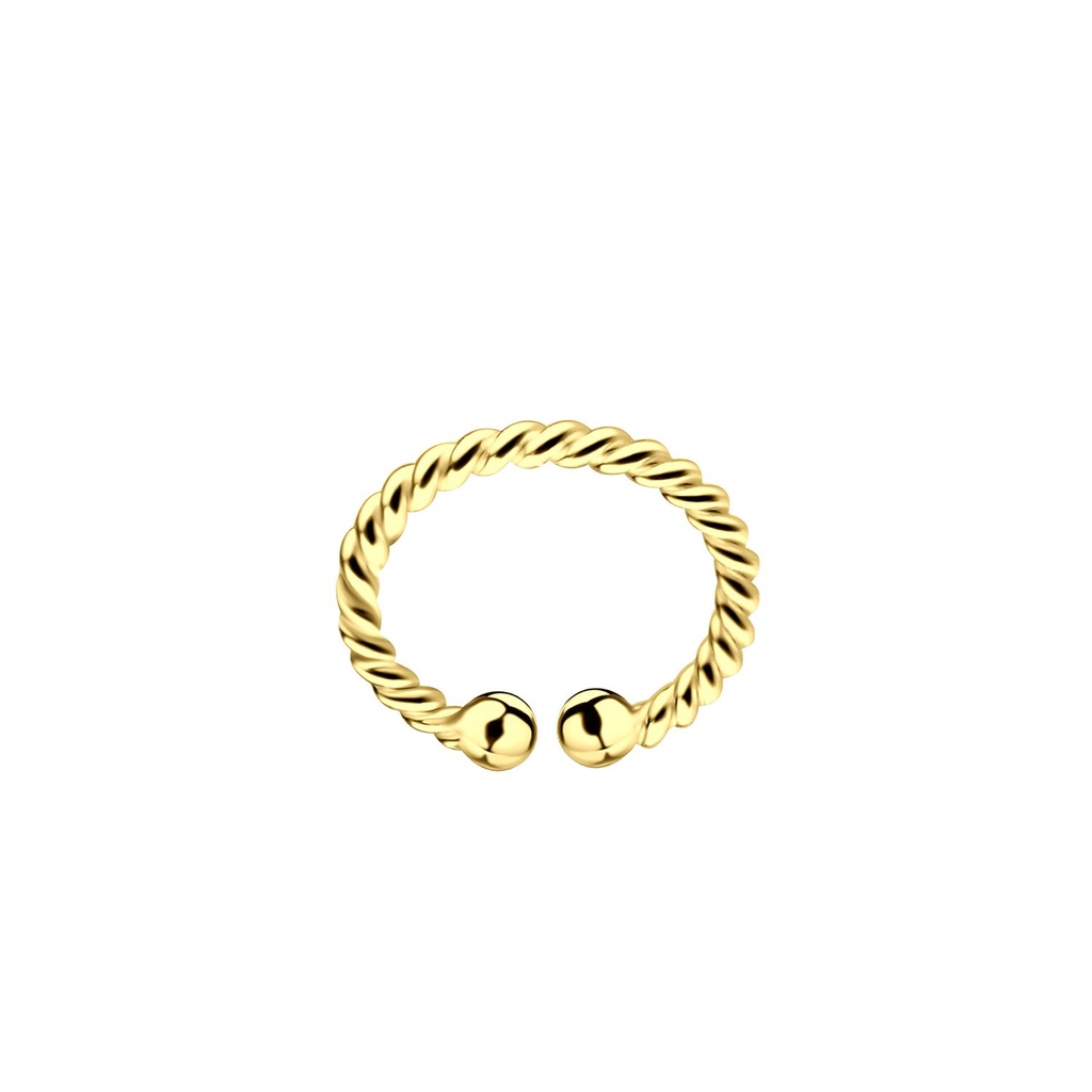 Silver Twisted Ear Cuff
